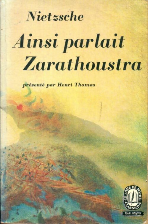 Livrenpoche : Ainsi parlait Zarathoustra - Friedrich Nietzsche - Livre