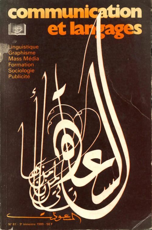 Livrenpoche : Communication et langages n°81 - Collectif - Livre