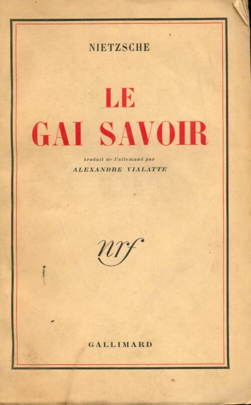 Livrenpoche : Le gai savoir - Friedrich Nietzsche - Livre
