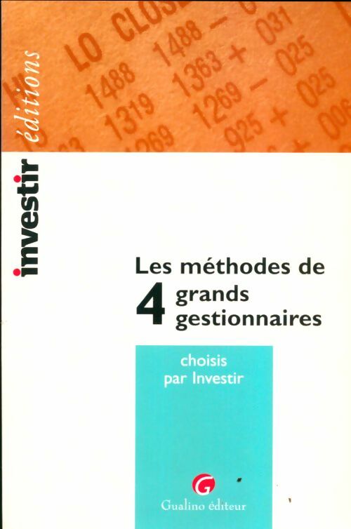 Livrenpoche : Les méthodes de 4 grands gestionnaires - Collectif - Livre