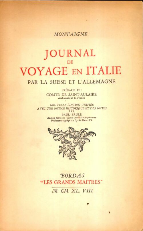 Livrenpoche : Journal de voyage en Italie - Michel De Montaigne - Livre