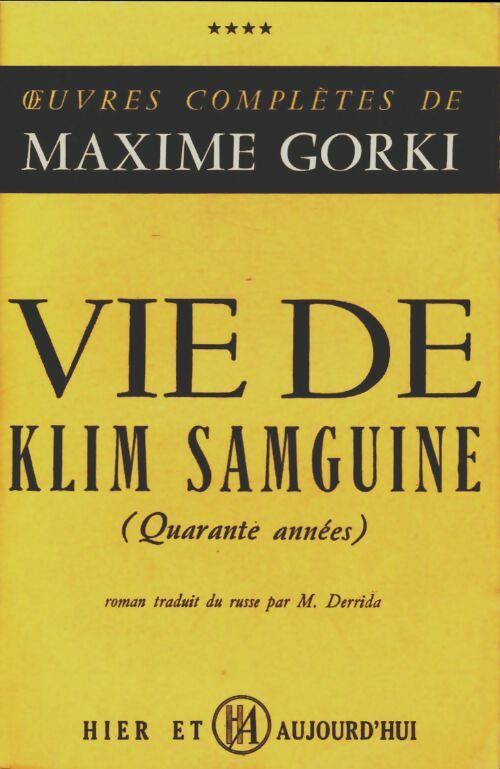Livrenpoche : Vie de Klim Samguine - Maxime Gorki - Livre