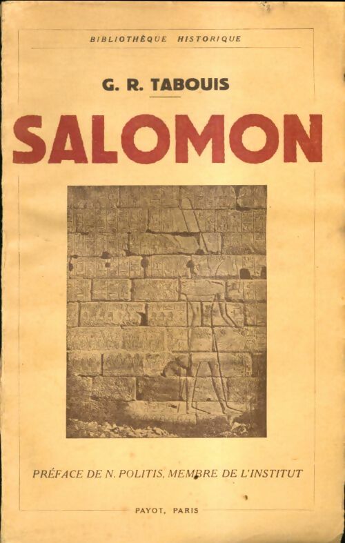 Livrenpoche : Salomon - G.R Tabouis - Livre