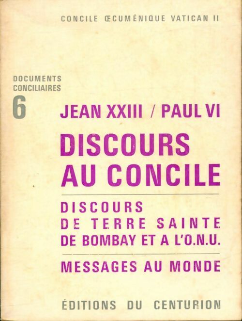 Livrenpoche : Jean XXIII / Paul VI : Discours au concile - Xxx - Livre