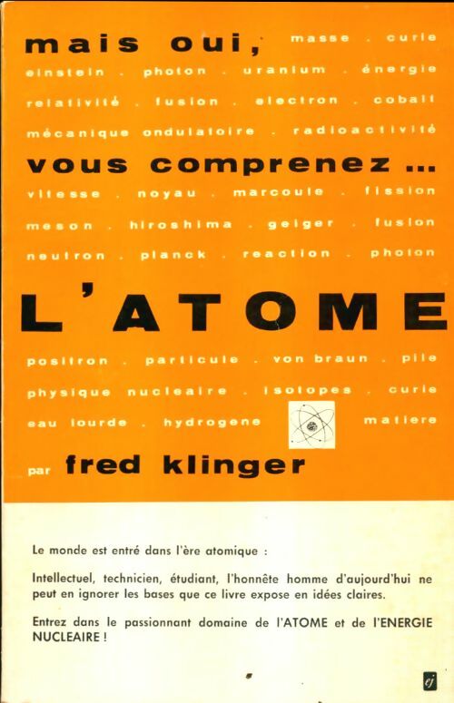 Livrenpoche : Mais oui, vous comprenez...L'atome - Fred Klinger - Livre