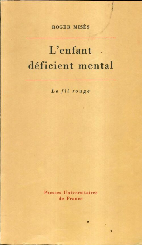 Livrenpoche : L'enfant déficient mental - Roger Misès - Livre
