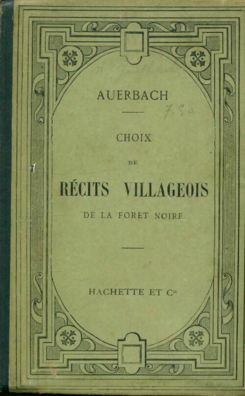 Livrenpoche : Choix de récits villageois de la forêt noire - Auerbach - Livre