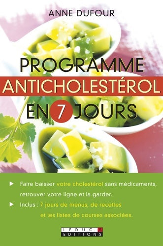 Livrenpoche : Programme anticholestérol en 7 jours  - Anne Dufour - Livre