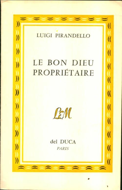 Livrenpoche : Le bon dieu propriétaire - Luigi Pirandello - Livre
