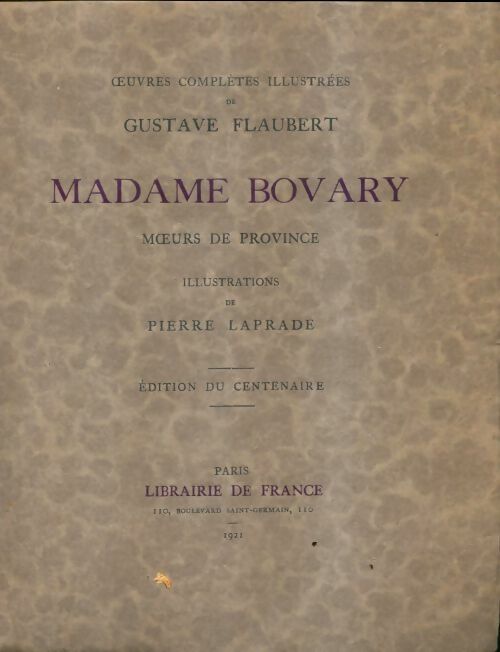 Livrenpoche : Madame Bovary moeurs de province - Gustave Flaubert - Livre