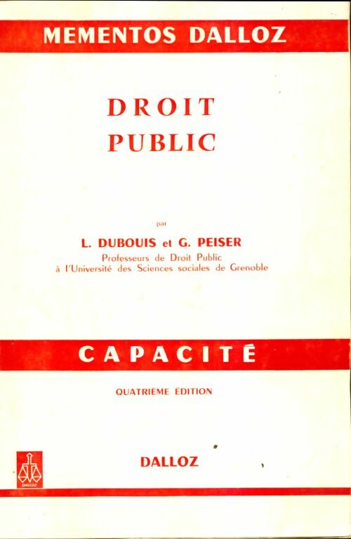 Livrenpoche : Droit public - L Dubouius - Livre