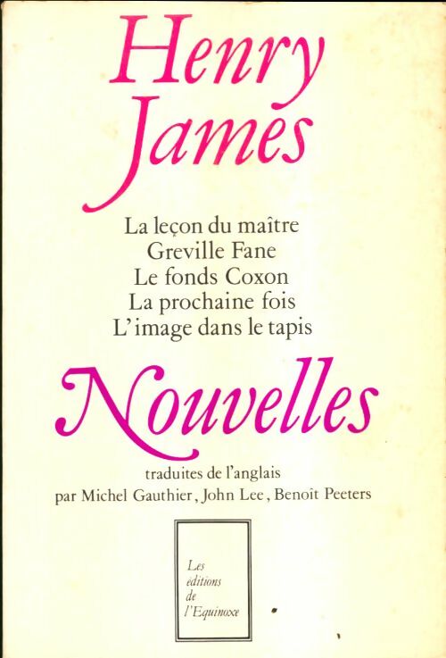 Livrenpoche : Nouvelles  - Henry James - Livre