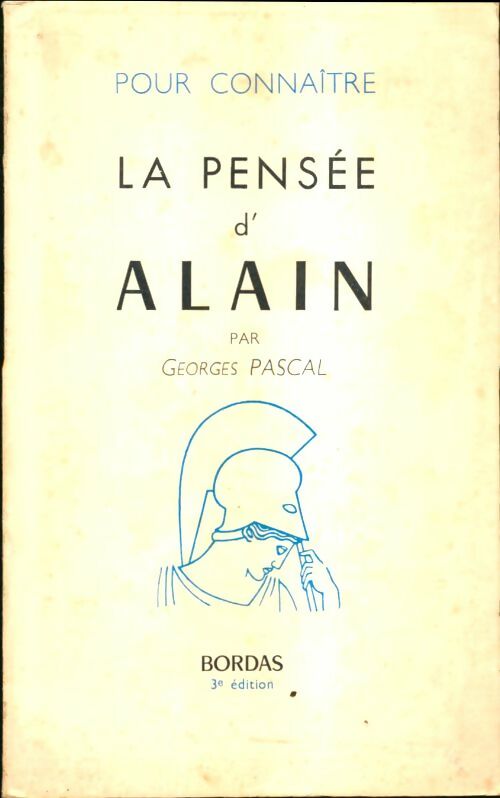 Livrenpoche : Pour connaitre la pensée d'Alain - Georges Pascal - Livre