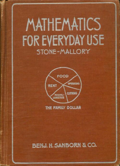 Livrenpoche : Mathematics for everyday use - Virgil John; S.Mallory - Livre