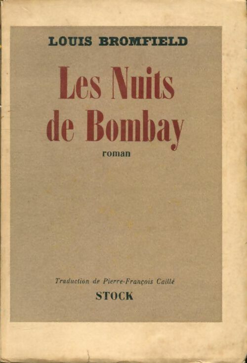 Livrenpoche : Les nuits de Bombay - Louis Bromfield - Livre