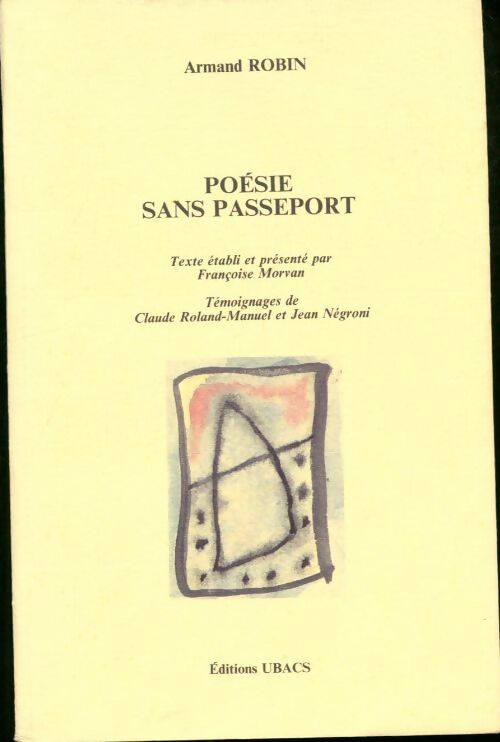 Livrenpoche : Poésie sans passeport - A. Robin - Livre