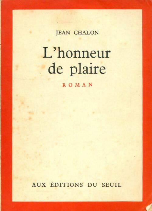 Livrenpoche : L'honneur de plaire - Jean Chalon - Livre