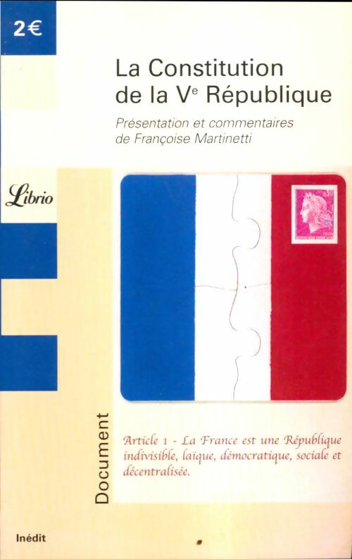 Livrenpoche : La constitution de la Ve république - Collectif - Livre