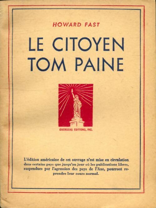 Livrenpoche : Le citoyen Tom Paine - Howard Fast - Livre