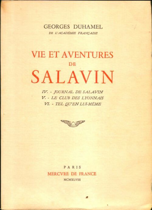 Livrenpoche : Vie et aventures de Salavin Tome II - Georges Duhamel - Livre