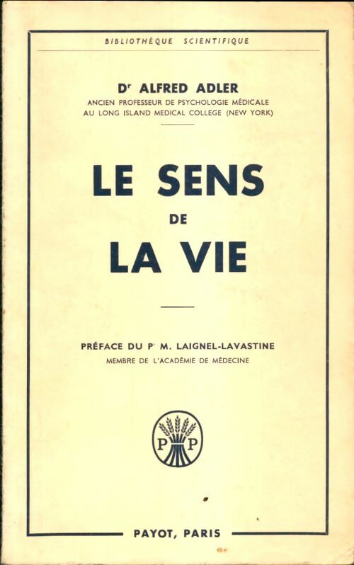 Livrenpoche : Le sens de la vie - Alfred Adler - Livre