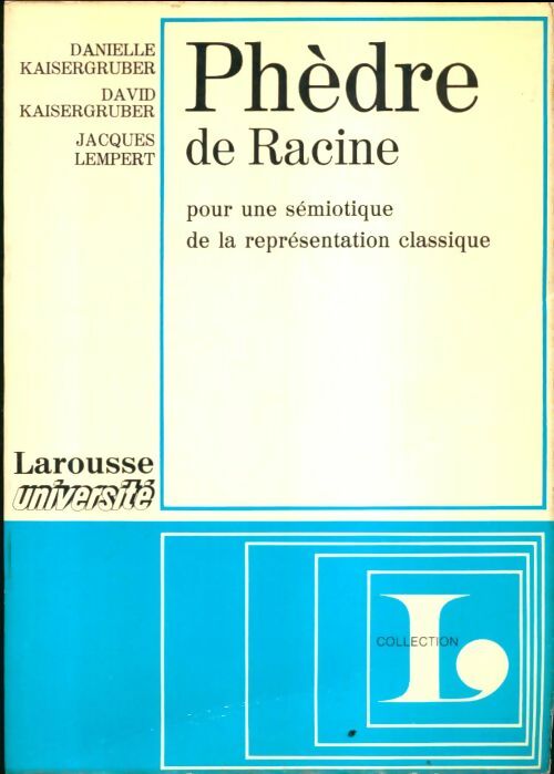 Livrenpoche : Phèdre de Racine - Jacques Lempert - Livre