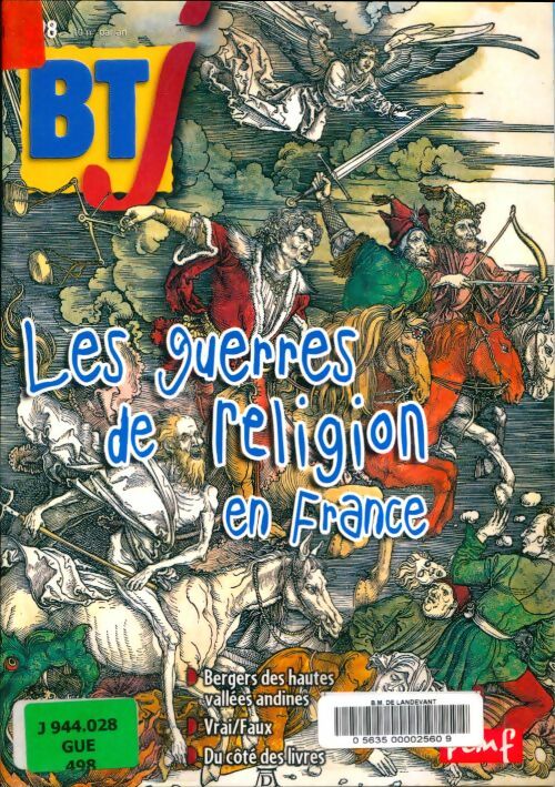 Livrenpoche : BTJ n°498 : Les guerres de religion en France - Collectif - Livre