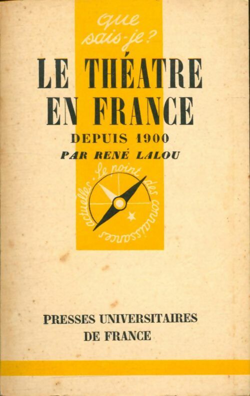 Livrenpoche : Le théâtre en France depuis 1900 - René Lalou - Livre