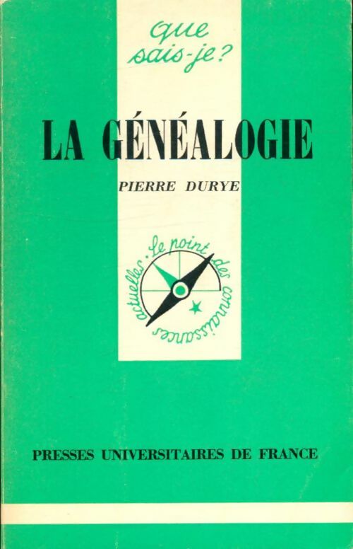 Livrenpoche : La généalogie - Pierre Durye - Livre