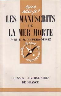 Livrenpoche : Les manuscrits de la Mer Morte - Ernest-Marie Laperrousaz - Livre
