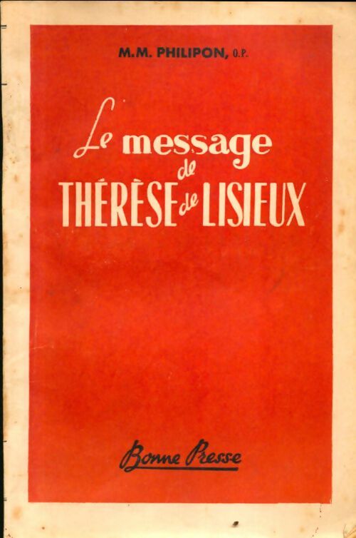 Livrenpoche : Le message de Thérèse de Lisieux - M.M. Philipon - Livre