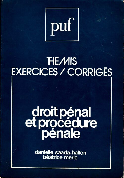 Livrenpoche : Droit pénal et procédure pénale - Danielle Saada-Halfon - Livre