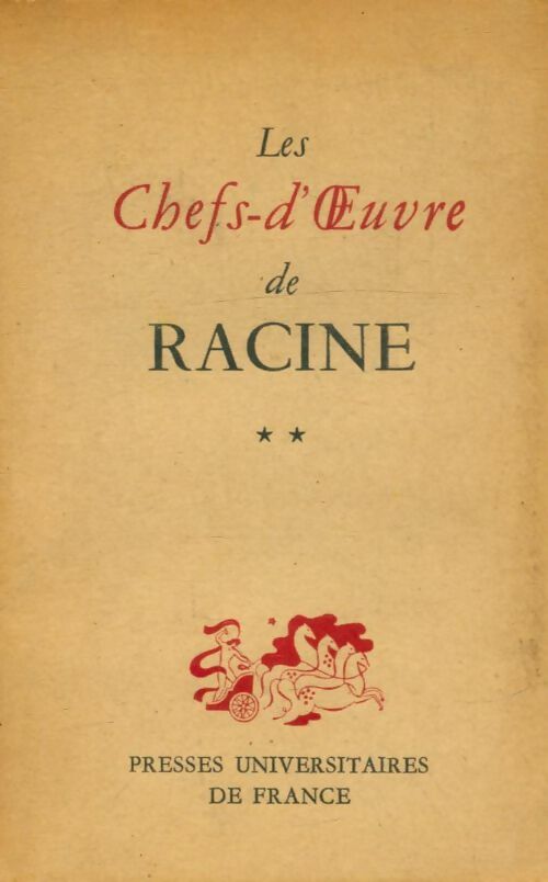 Livrenpoche : Les chefs d'oeuvre de Racine Tome II - Jean Racine - Livre
