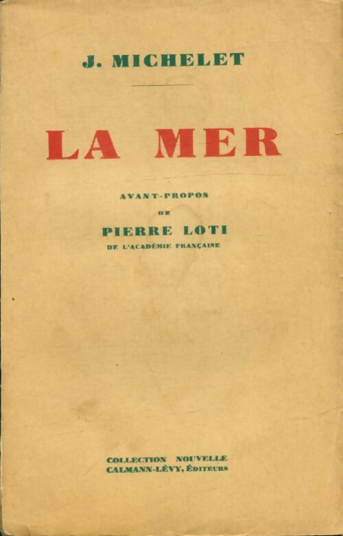 Livrenpoche : La mer - Jules Michelet - Livre