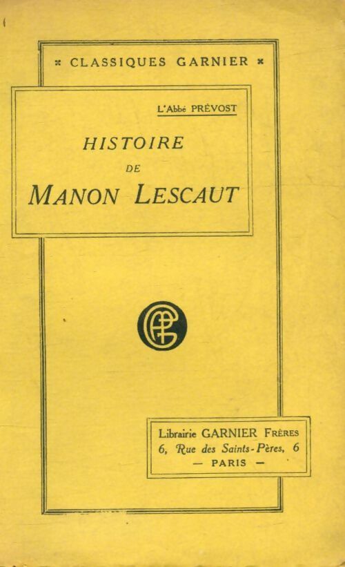 Livrenpoche : Histoire de Manon Lescaut - Abbé Prévost - Livre