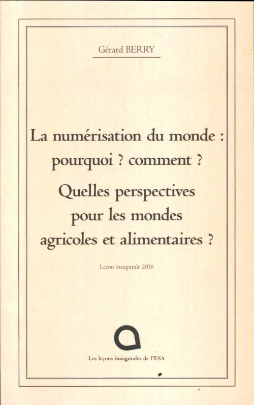 Livrenpoche : La numérisation du monde : Pourquoi ? comment ? - Collectif - Livre
