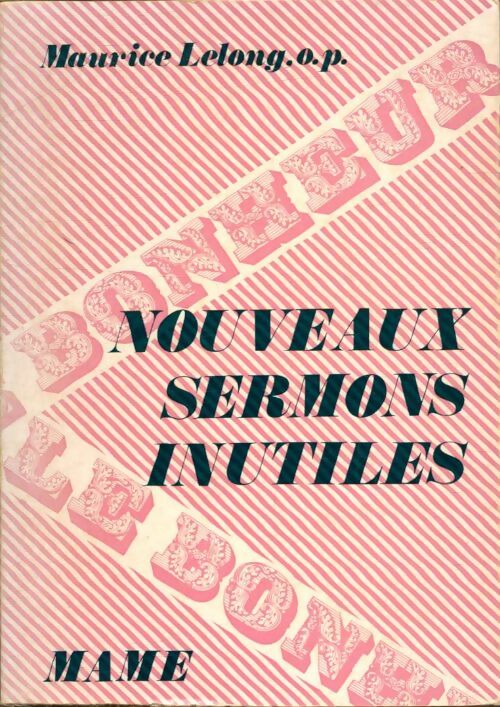 Livrenpoche : Sermons inutiles - Maurice Lelong - Livre