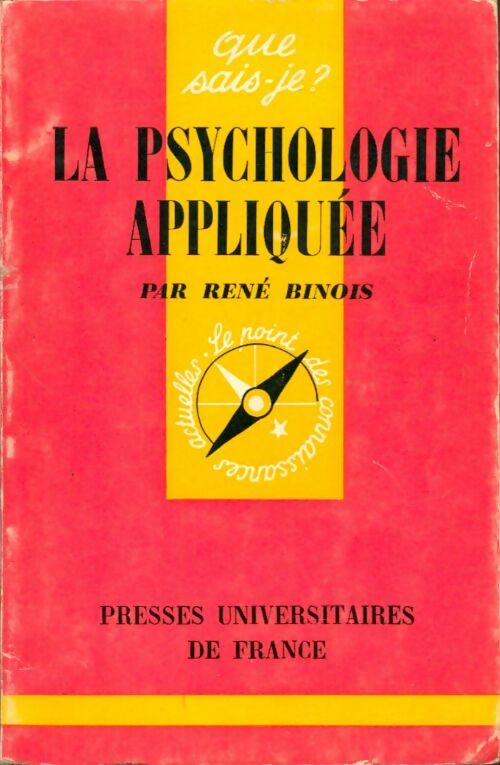 Livrenpoche : La psychologie appliquée - René Binois - Livre