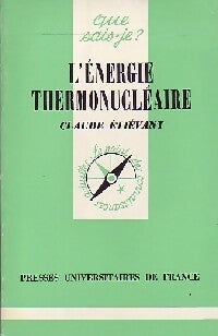 Livrenpoche : L'énergie thermonucléaire - Claude Etiévant - Livre
