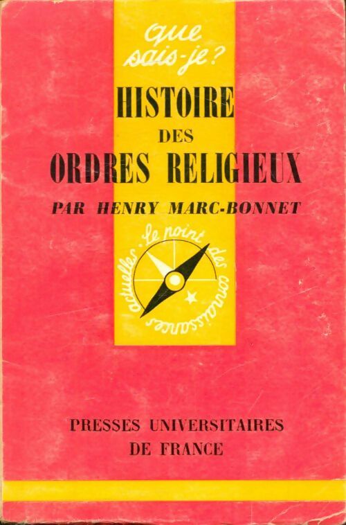 Livrenpoche : Histoire des ordres religieux - Henry Marc-Bonnet - Livre