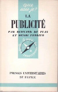 Livrenpoche : La publicité - Bernard De Plas, Henri Verdier - Livre