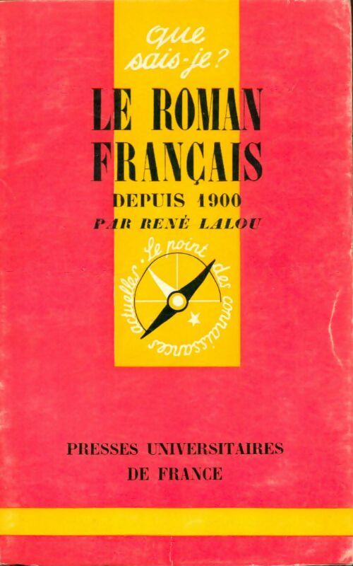Livrenpoche : Le roman français depuis 1900 - René Lalou - Livre