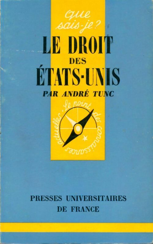Livrenpoche : Le droit des Etats-Unis - André Tunc - Livre