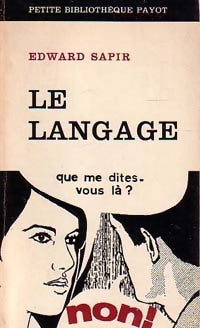 Livrenpoche : Le langage - Edward Sapir - Livre