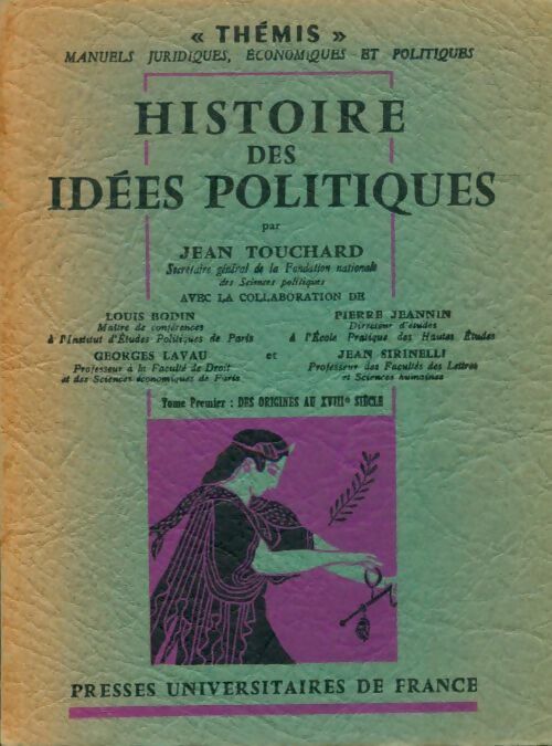Livrenpoche : Histoire des idées politiques Tome I - Jean Touchard - Livre