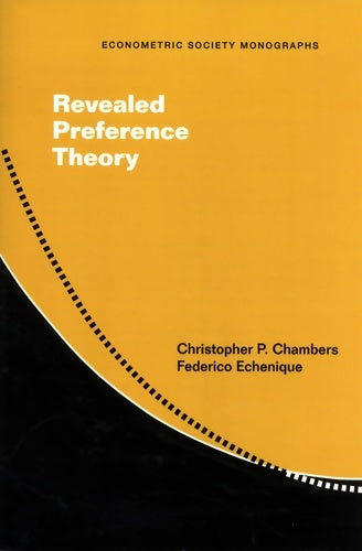 Livrenpoche : Revealed preference theory - Christopher P. Chambers - Livre