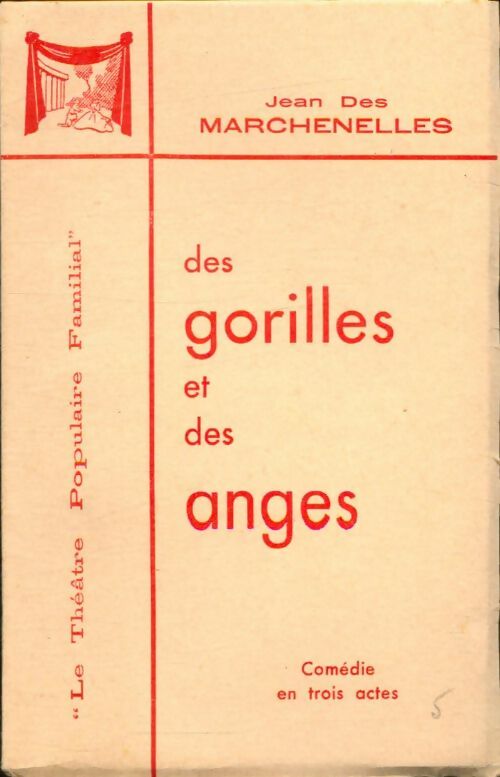 Livrenpoche : Des gorilles et des anges - Jean Des Marchenelles - Livre
