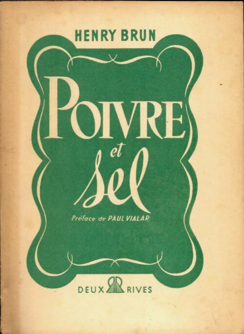 Livrenpoche : Poivre et sel - Henry Brun - Livre