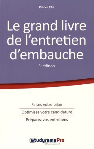 Livrenpoche : Le grand livre de l'entrerien d'embauche - Patrice Ras - Livre