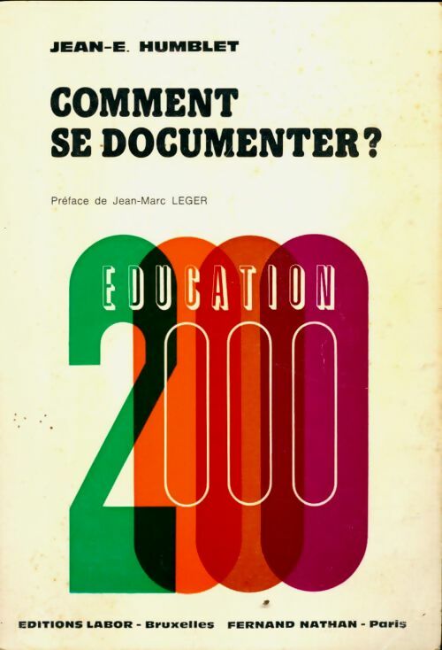 Livrenpoche : Comment se documenter? - Jean-E Humblet - Livre